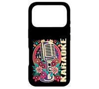Carcasa para iPhone 17 Pro Karaoke Musica Bar Cantante Flores Micrófono Karaoke