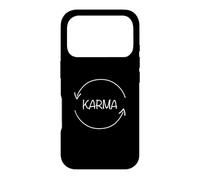 Carcasa para iPhone 17 Pro Karma What Runs Around Comes Around Funny Karma