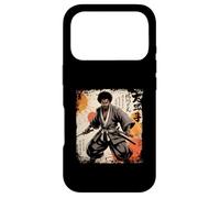 Carcasa para iPhone 17 Pro Katana Guerrero Bushido Afro Americano Samurai Africano Vintage