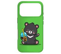 Carcasa para iPhone 17 Pro Kawaii Bubble Boba Milk Tea Formosa Bear Taiwan Travel