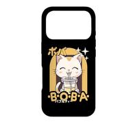 Carcasa para iPhone 17 Pro Kawaii Cat Boba Anime Kitten Love Bubble Tea Neko Cat