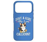 Carcasa para iPhone 17 Pro Kawaii Girl Who Loves Calico Cat Lover