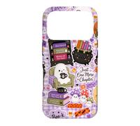 Carcasa para iPhone 17 Pro Kawaii Halloween Ghost Cute Spooky Book Lover Boo Season
