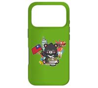 Carcasa para iPhone 17 Pro Kawaii Hot Pot Boba Bear Taiwan Flag Travel