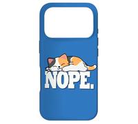 Carcasa para iPhone 17 Pro Kawaii Kids Girls Womens Nope Calico Cat Lover
