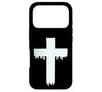 Carcasa para iPhone 17 Pro Kawaii Pastel Drippy Cross, Gurokaw Estética Gótica Japonesa