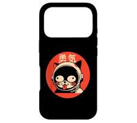 Carcasa para iPhone 17 Pro Kawaii Space, Cat Astronaut Retro Japanese Courage Design
