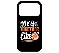 Carcasa para iPhone 17 Pro Kawaii Sushi Lover Valentine's Day We Go Together Like Sushi