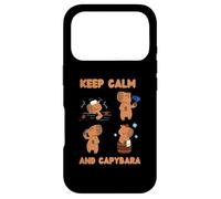 Carcasa para iPhone 17 Pro Keep Calm and Capybara Agua Caliente Aguas Termales