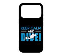 Carcasa para iPhone 17 Pro Keep Calm and Dive Scuba Funny Diver Diving
