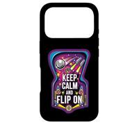 Carcasa para iPhone 17 Pro Keep Calm and Flip On Retro Pinball Arcade Game