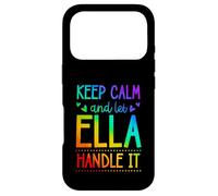 Carcasa para iPhone 17 Pro Keep Calm and Let Ella Handle It Chill Nombre