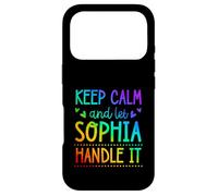 Carcasa para iPhone 17 Pro Keep Calm and Let Sophia Handle It Chill Nombre