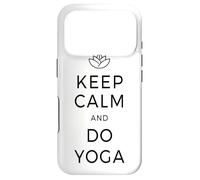 Carcasa para iPhone 17 Pro Keep Calm & Do Yoga Om Meditación Chakra Mindfulness Mantra