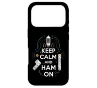 Carcasa para iPhone 17 Pro Keep Calm Ham On Radio Operator Amateur Radio Tube
