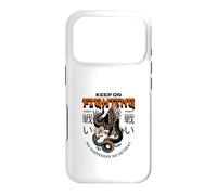 Carcasa para iPhone 17 Pro Keep On Fighting (Declaración de Luchador) (gráfico de águila)