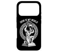 Carcasa para iPhone 17 Pro Kettlebell Greek God Gym Iron My World, Divertido Entrenamiento Muscular