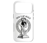 Carcasa para iPhone 17 Pro Kettlebell Greek God Gym Iron My World, Divertido Entrenamiento Muscular