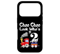 Carcasa para iPhone 17 Pro Kids 2nd Birthday Caleb Choo Choo Train 2 Year Old