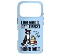Carcasa para iPhone 17 Pro Kids Boys Girls Read Books Border Collie Lover