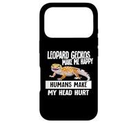 Carcasa para iPhone 17 Pro Kids Boys Girls Reptile Make Me Happy Leopard Gecko Lover