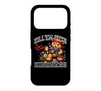 Carcasa para iPhone 17 Pro Kill 'Em with Kindness Corazones Flores Oso De Peluche Gráfico