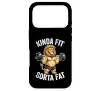 Carcasa para iPhone 17 Pro Kinda Fit Sorta Fat Lion Gym Halterofilia Entrenamiento Divertido