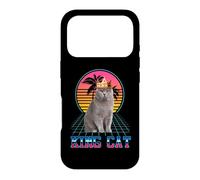 Carcasa para iPhone 17 Pro King Cat British Shorthair Vintage 80s Funny Kitten Cats