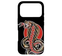 Carcasa para iPhone 17 Pro King Cobra Serpiente Serpiente Tatuaje Flash