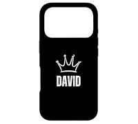 Carcasa para iPhone 17 Pro King David Crown - Nombre Personalizado de cumpleaños #1 Ganador