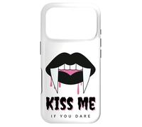Carcasa para iPhone 17 Pro Kiss Me If You Dare Halloween Vampire Fangs
