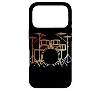 Carcasa para iPhone 17 Pro Kit de batería Line Art Vintage Drums