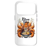 Carcasa para iPhone 17 Pro Kitsune Udon Zorro japonés de Nueve Colas Comiendo Fideos Ramen