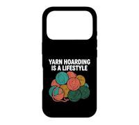 Carcasa para iPhone 17 Pro Knitter Crochet Yarn Hoarding Is A Lifestyle