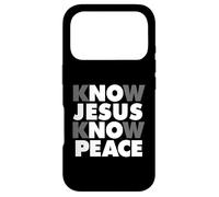 Carcasa para iPhone 17 Pro Know Jesus Know Peace