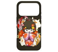 Carcasa para iPhone 17 Pro Kokeshi Doll Koi Fish Japonés Estética Amante