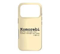 Carcasa para iPhone 17 Pro Komorebi Japonés Palabra Vocab Poético Árbol Sol Naturaleza Amor