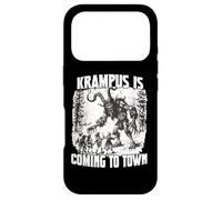 Carcasa para iPhone 17 Pro Krampus Tradición Perchtenlauf Kramperl Máscara Bad Santa