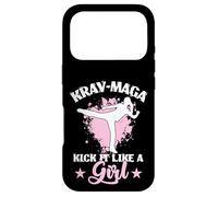 Carcasa para iPhone 17 Pro Krav Maga patea como una Chica entrenando