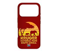 Carcasa para iPhone 17 Pro Kruger Park Sudáfrica Safari Sunset Jirafa Elefante