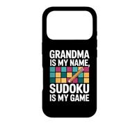 Carcasa para iPhone 17 Pro La Abuela es mi Nombre Sudoku es mi Juego Divertido