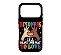 Carcasa para iPhone 17 Pro La bondad es una Hermosa Manera de amar el Orgullo Gay LGBTQ Rainbow