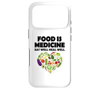Carcasa para iPhone 17 Pro La Comida es Medicina Comer Bien Sanar Bien Vegano