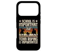 Carcasa para iPhone 17 Pro La Cuerda del Equipo es más Importante - Horse Ride Cowboy Header Heeler