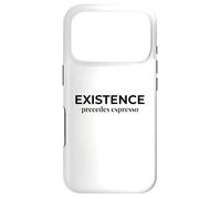 Carcasa para iPhone 17 Pro La existencia precede a la filosofía Divertida del Espresso