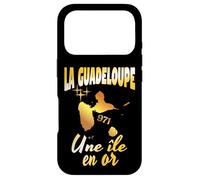 Carcasa para iPhone 17 Pro la Guadeloupe UNE ILE en or idee Cadeau Souvenir 971 gwada