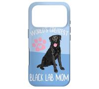 Carcasa para iPhone 17 Pro La Mejor mamá de Laboratorio Negra del Mundo, Divertida mamá de Perro, mamá de Perro