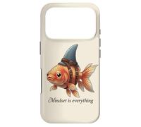 Carcasa para iPhone 17 Pro La mentalidad es Todo pez Dorado de tiburón Motivacional