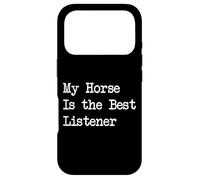 Carcasa para iPhone 17 Pro La Ropa de Terapia Ecuestre My Horse Is The Best Listener