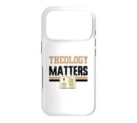 Carcasa para iPhone 17 Pro La teología Importa Biblia Iglesia Cristiana Religiosa Fe Orar